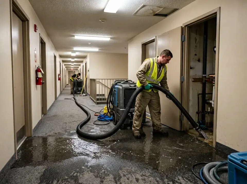 multi-unit-apartment-hallway-f-005 — frequently asked questions, Emergency Burst Pipe Water Extraction & Removal in South To…
